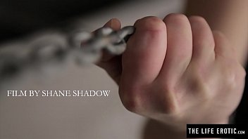 Preview 1 of Mia Khalifa Mobil Porn - Shaved redhead cumming hard with feet in chains