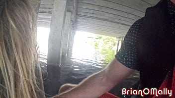 Preview 3 of Kelsey Obsession Poop Dildo - Wild Fucking on Jet-Ski with Stephanie Love and Brian O&#039_Mally