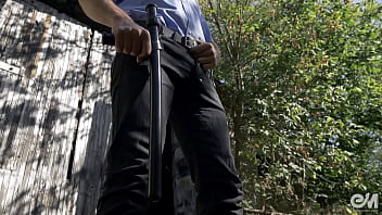 Preview 2 of Raunchy Insert - Choosing best male cop officer for gay police porn