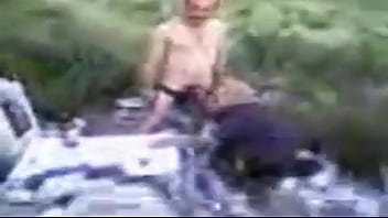 Preview 3 of Chav Sucking Oral - GERMAN: Grandpa and Grandma Outdoor