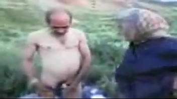 Preview 4 of Chav Sucking Oral - GERMAN: Grandpa and Grandma Outdoor