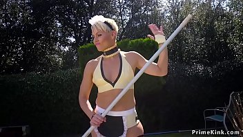 Preview 2 of Detry Flix - Blonde Milf poolgirl fucked by partyboy