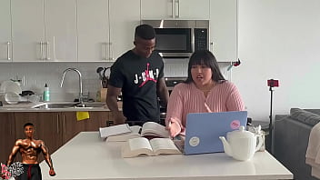 Preview 3 of Miya Khalifaxxxx - Latina BBW Gets Dicked Down For Being A Great Study Buddy
