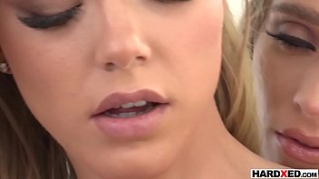 Preview 2 of Fucking Blood Coming Out - Lesbian blonde duo are about to dive into anal play
