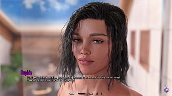 Preview 2 of Sunny Leone Lesbians Aria - Horny Stepbro Accidently Walks Into His Busty Step Sister in the Shower - 3D Hentai Animated Porn - Life in Santa County