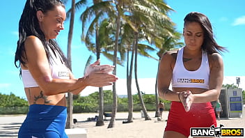 Preview 2 of Porn Bonboye - BANGBROS - South Beach Workout