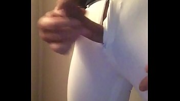 Preview 2 of Outdoir Sex - Jerking in white pants