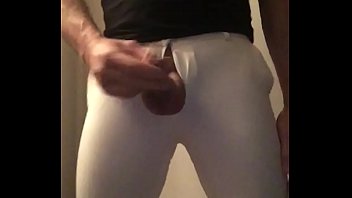 Preview 4 of Outdoir Sex - Jerking in white pants