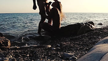 Preview 4 of Best Of Dani Daniel - Outdoor sex. Hot russian slut nudist girl have fun on the wild beaches