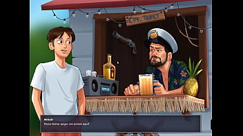 Preview 3 of Best Natur - Summertime Saga ep 44 - Milf brigando pela minha Pica por Baixo da Mesa