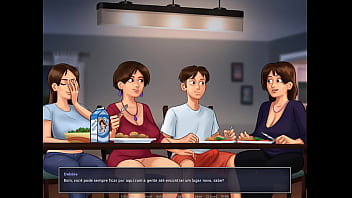 Preview 4 of Best Natur - Summertime Saga ep 44 - Milf brigando pela minha Pica por Baixo da Mesa