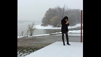 Preview 4 of Lana Rondy - Crossdresser out winter