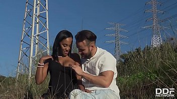 Preview 2 of Yung Anti Xxx Hd - Stranded black beauty NoeMilk sucks savior&#039_s big hard cock until he cums