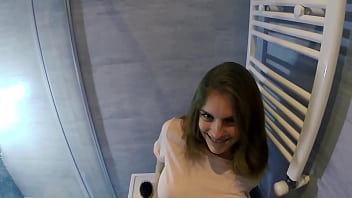 Preview 1 of Manstrubasi Beauty Hd - Quick Sex With Step Sister. I Hope Our Parents Won&#039_t Hear Us | He came all over my face