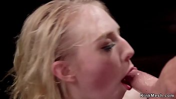Preview 1 of Jne Vae - Clamped boobs blonde trainee fucked