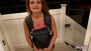 Preview 1 of Malayalam Sex Vedo - Petite Ginger Luna Parish Deep Fingers Her Twat And Stuffs It With A Dildo!