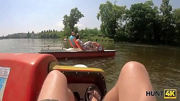Preview 1 of Hd Videos 1m - HUNT4K. Hunter meets couple at the lake and pays man to fuck his girl