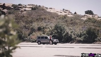 Preview 1 of Indian Vhilleg - Kristen&#039_s bushy pussy licked and   fucked by a stranger outdoor