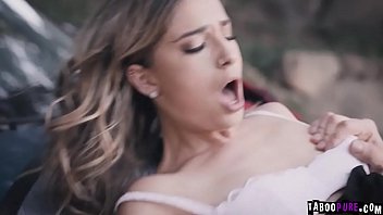 Preview 4 of Indian Vhilleg - Kristen&#039_s bushy pussy licked and   fucked by a stranger outdoor
