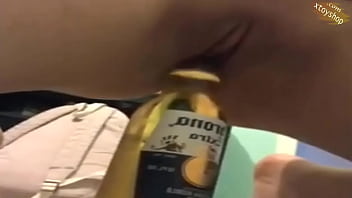 Preview 1 of Mature Lillian Tesh - Hot Teenage Girl Masturbation With Bottle
