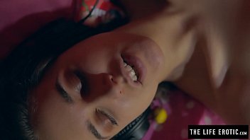 Preview 4 of My Family Peic - Close ups of puffy nippled milf masturbating hard on a balloon