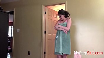 Preview 1 of Stripiis Cock - step Daddy Helps Teen Brunette s.- Jeleana Marie