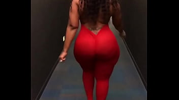 Preview 2 of School Students Class 9xx Video - Cherokee D Ass Walking In See Thru Red Leggings