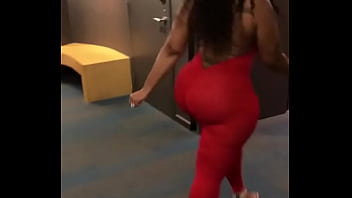 Preview 4 of School Students Class 9xx Video - Cherokee D Ass Walking In See Thru Red Leggings