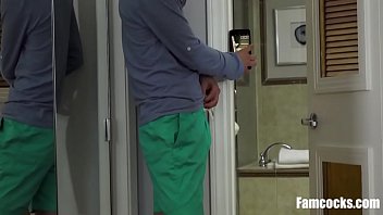 Preview 2 of Milf Oldies - I Lose It When I See My Stepdad Under The Shower