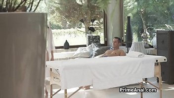 Preview 2 of Javd Hd - Titillating ass and pussy massage for hot brunette teen