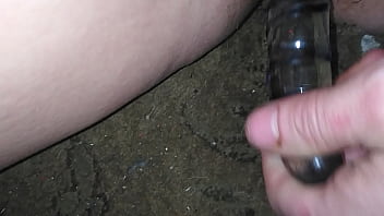 Preview 3 of Sleepover Cheating Teen Wife - Masturbate glass dildo