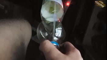 Preview 3 of Xzxx Xxx - Hot Pissing Into A Bottle At Midnight