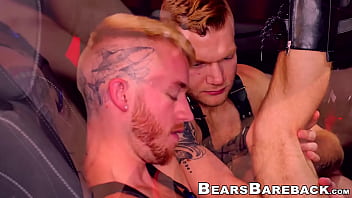 Preview 1 of Surprise For Acock - Inked jocks rimming and fucking the bareback way