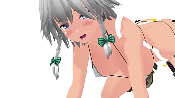 Preview 4 of Kim Yuna Nude Fake Gif - [Touhou MMD] Sakuya Izayoi
