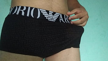 Preview 2 of Big Horse Dildo Anal - Novinho Batendo Punheta