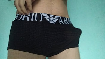 Preview 1 of Big Horse Dildo Anal - Novinho Batendo Punheta