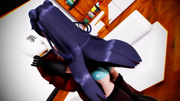 Preview 1 of Bbw Tranny Comp - [20191130][MMD]XXX Light Cruiser Demon Training