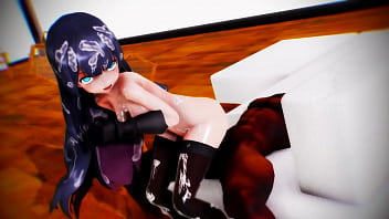 Preview 4 of Bbw Tranny Comp - [20191130][MMD]XXX Light Cruiser Demon Training