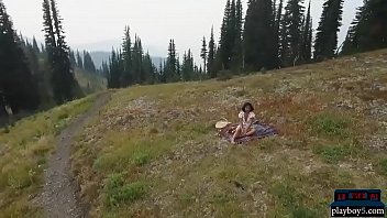 Preview 1 of Nylon Vip 1080p - Exotic Playboy model gets naked outdoor and on a boat
