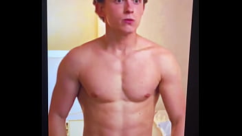 Preview 1 of Sexgv - Tom Holland Gay Cum Tribute