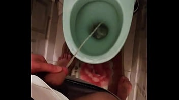 Preview 1 of 12 Age Guy - Cock pissing in the toilet