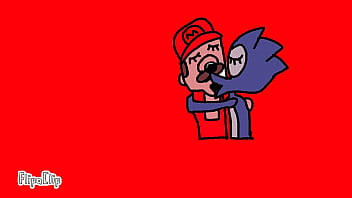 Preview 1 of Alexis Agent - Sonic fudendo mario com gozada na cara