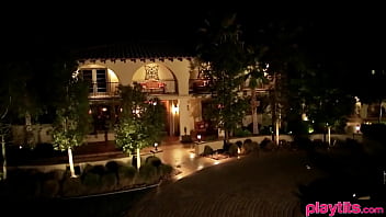 Preview 1 of Virgin Latina Defloration - Curious and shy amateur couple swing party