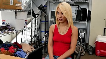 Preview 1 of Connie 19 - Blonde petite cute and HUGE big fat dick