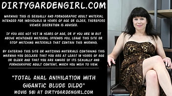 Preview 1 of Lund Bosy - Dirtygardengirl Total anal anihilation with gigantic blude dildo