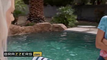 Preview 1 of Camping With Old Men - b. Got Boobs - (Desiree Dulce,  Xander Corvus) - Pool Shy - Brazzers