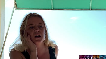 Preview 1 of Sunyleon X Hamstar - Stepmom on vacation by the ocean fucks stepson