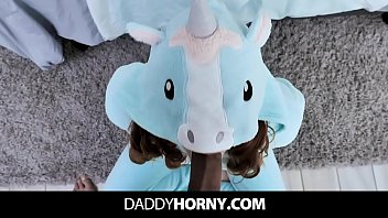 Preview 2 of Rap On Porn Hd - Cute Teen In Unicorn Onesie Fucks Big Cock In POV