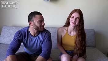 Preview 1 of Sex Girl School Df6 Org - SUPER Popular Hairy Hunk Makes Hot Red Head BABE Cream On His Big Black Cock