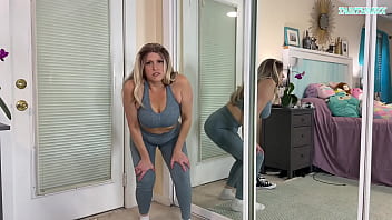 Preview 2 of Nagpur Xxx - Sexy MILF Gym workout Clothes Try On Haul - SFW - TabithaXXX